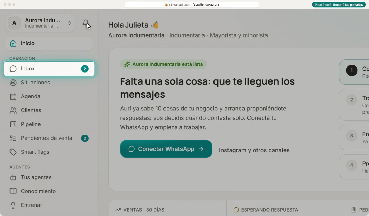 Recorré las pantallas