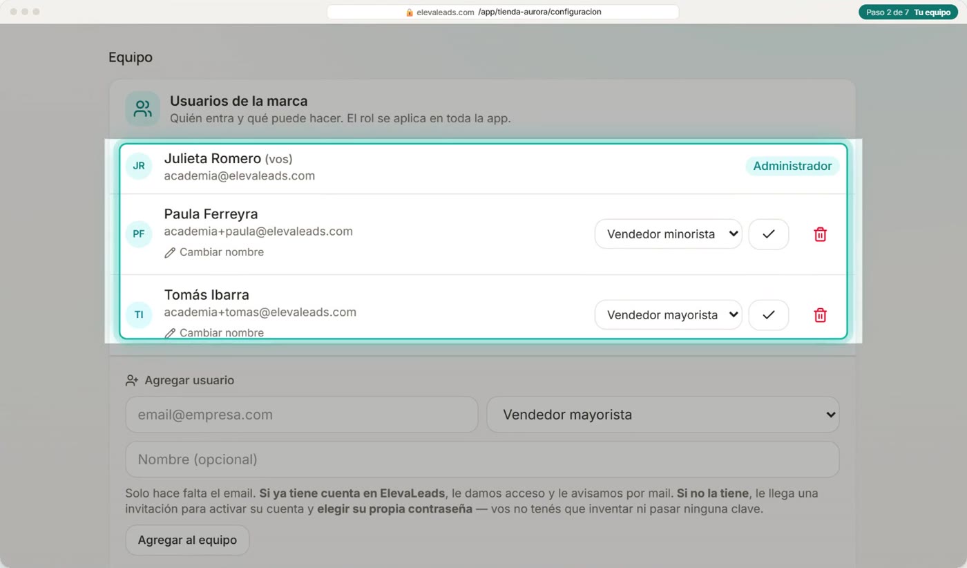 Tu equipo
