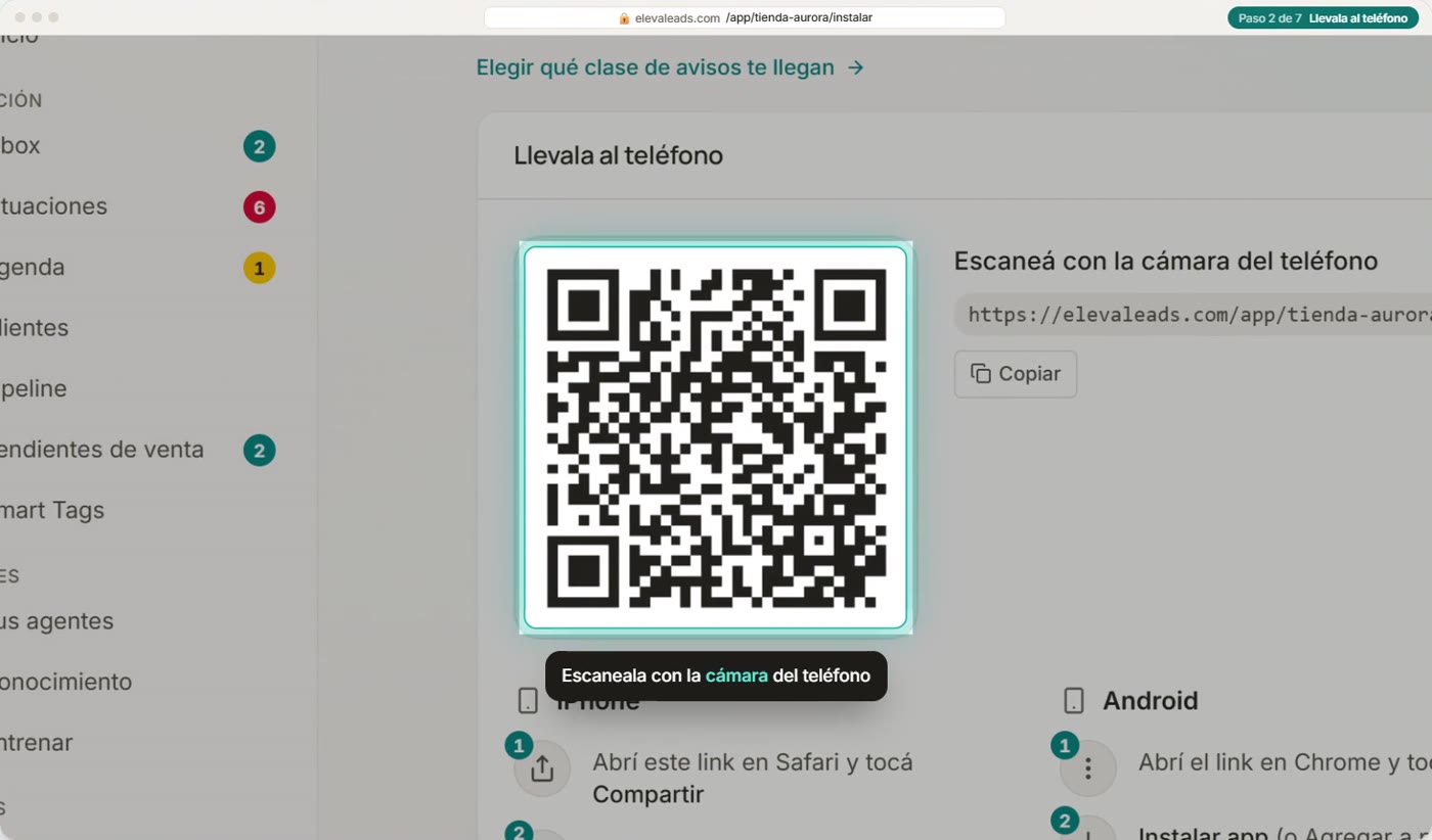 Llevala al teléfono