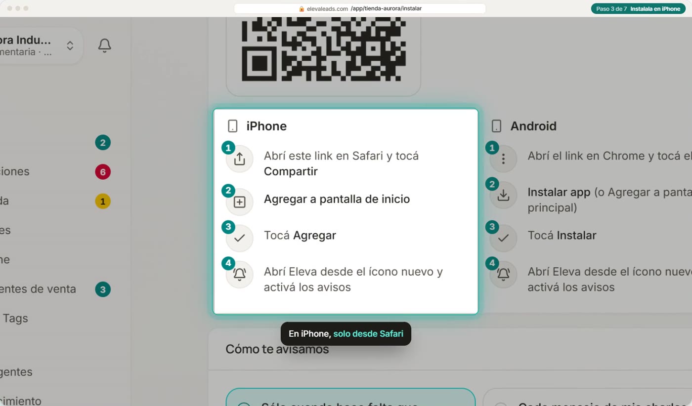 Instalala en iPhone