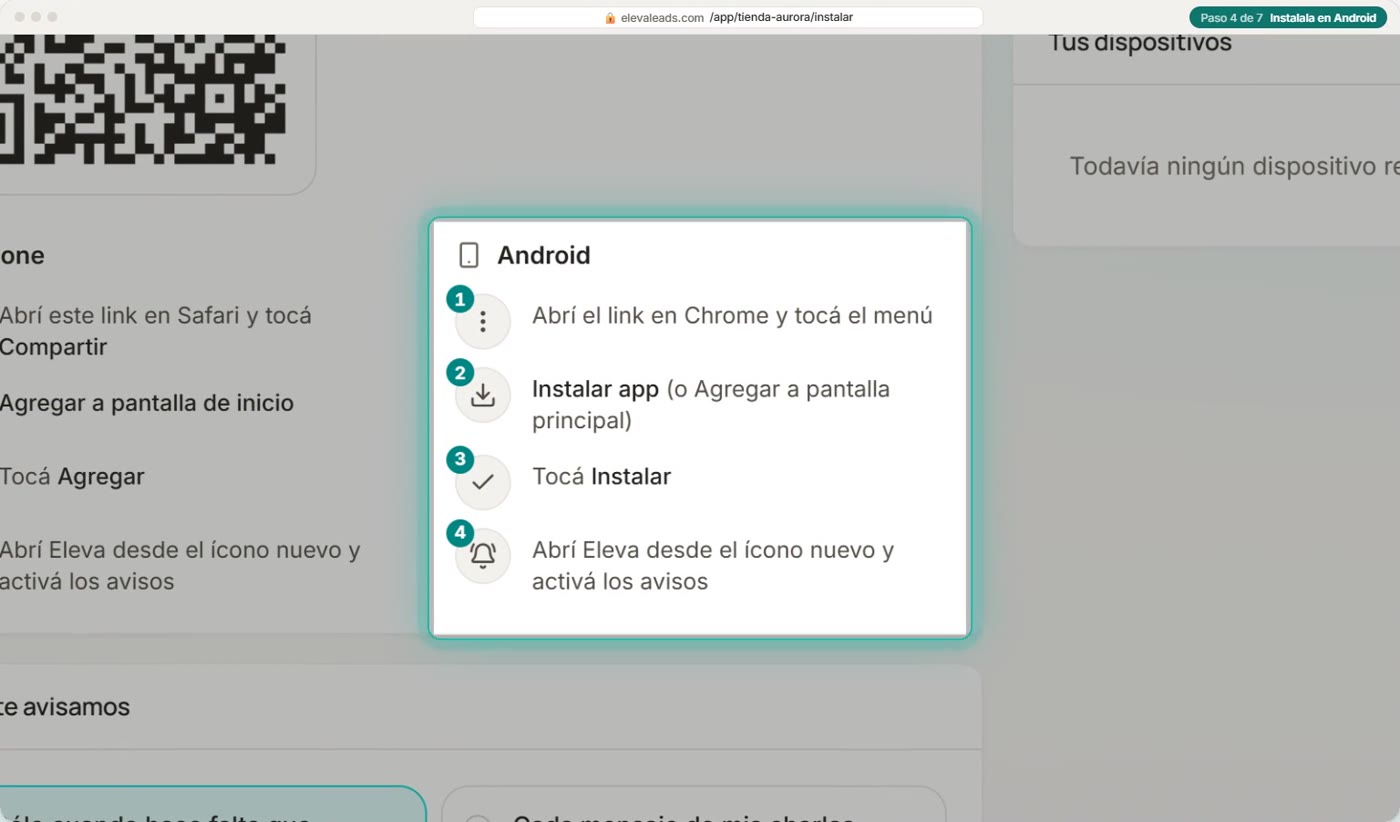 Instalala en Android