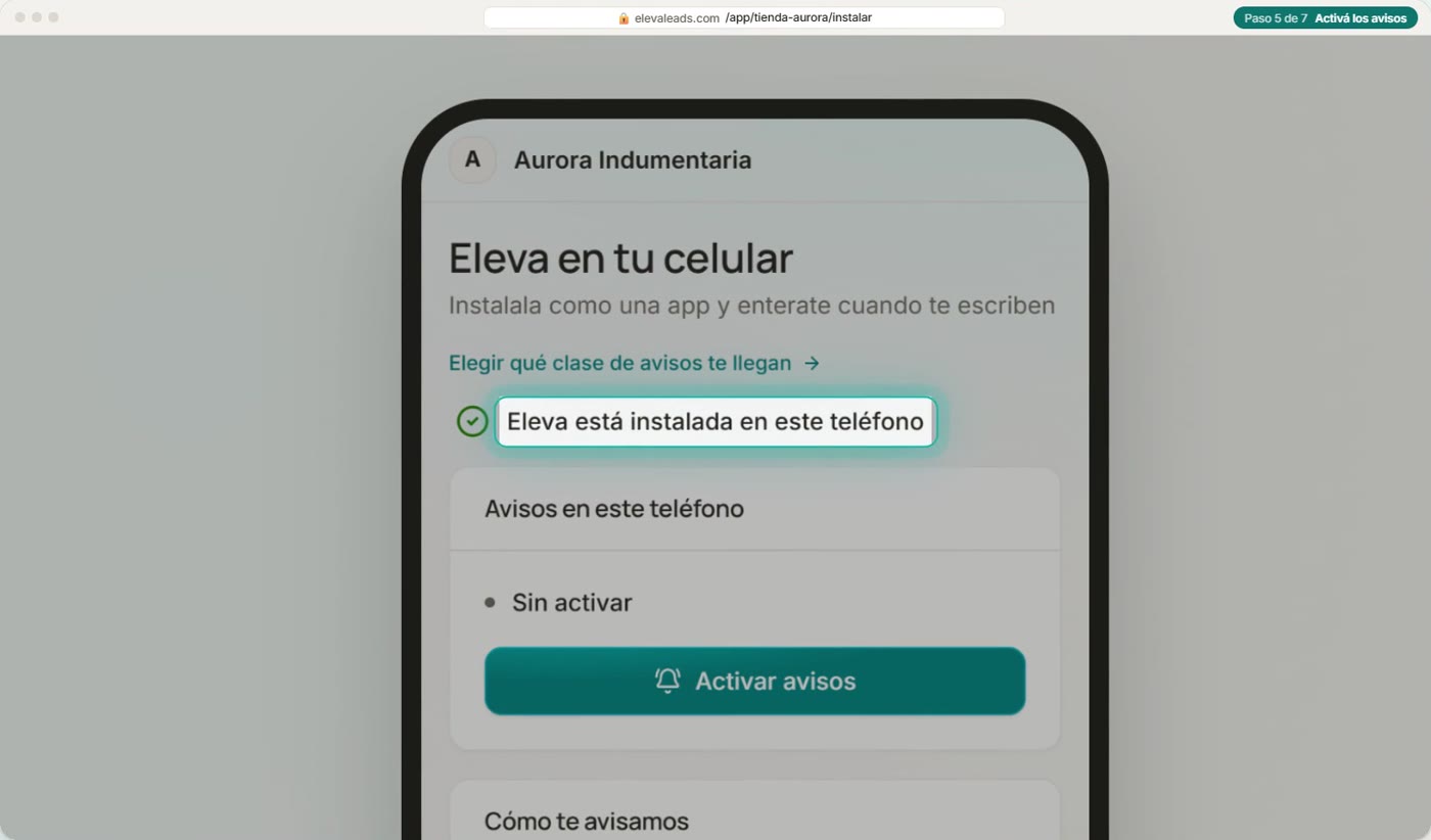 Activá los avisos
