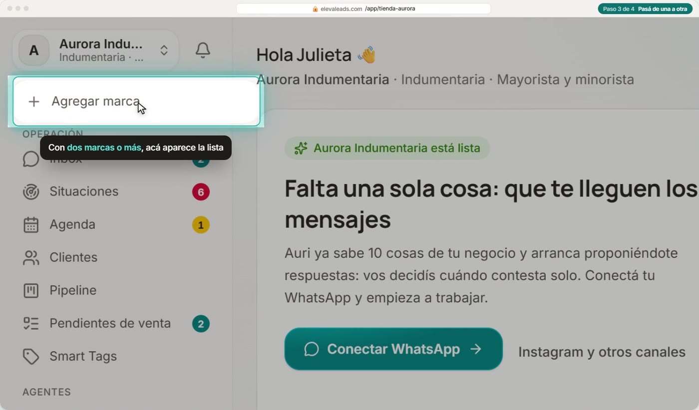 Pasá de una a otra