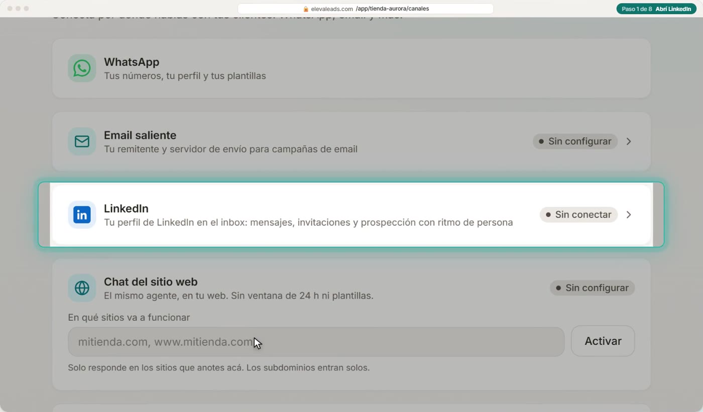Abrí LinkedIn