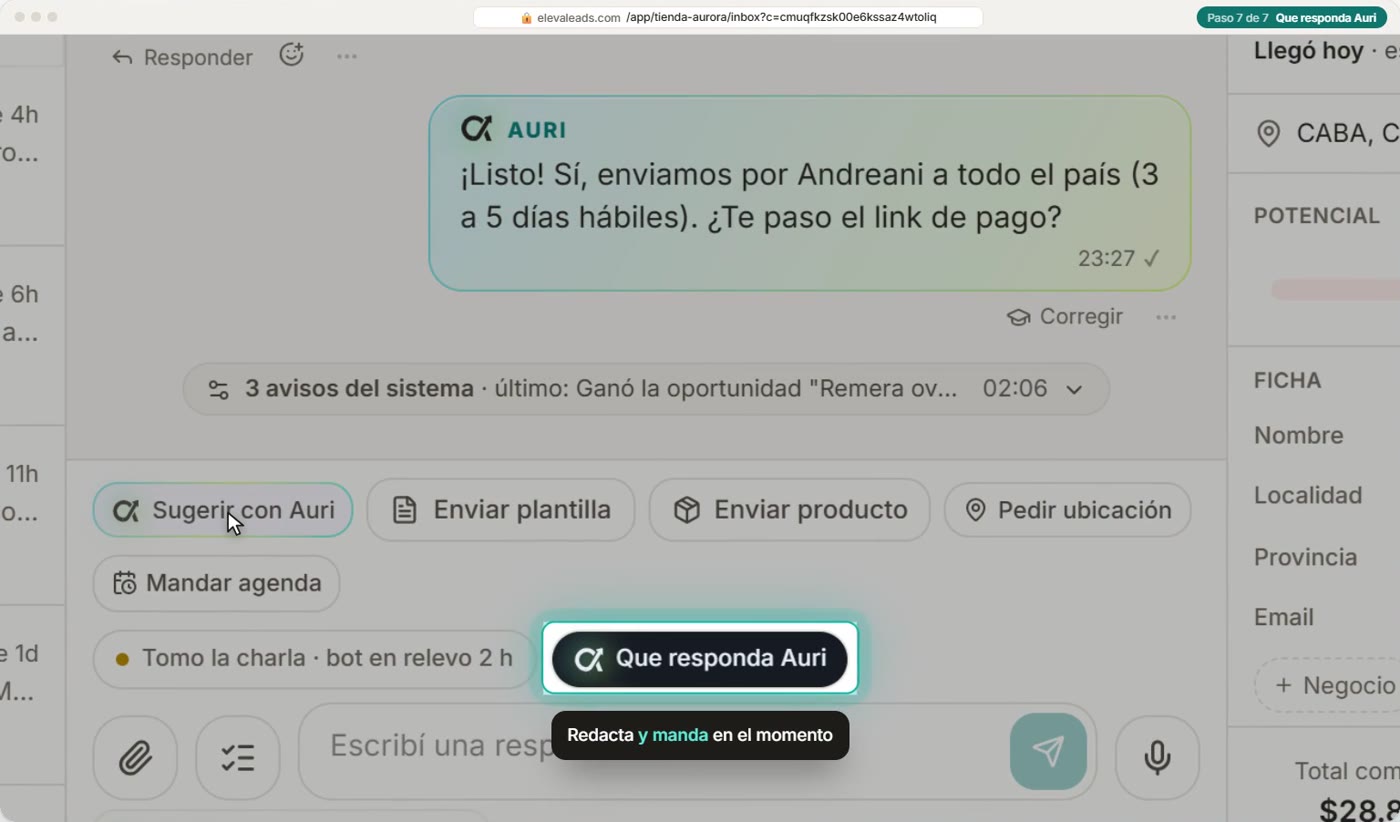 Que responda Auri