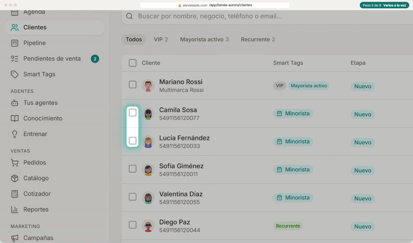 Varios a la vez