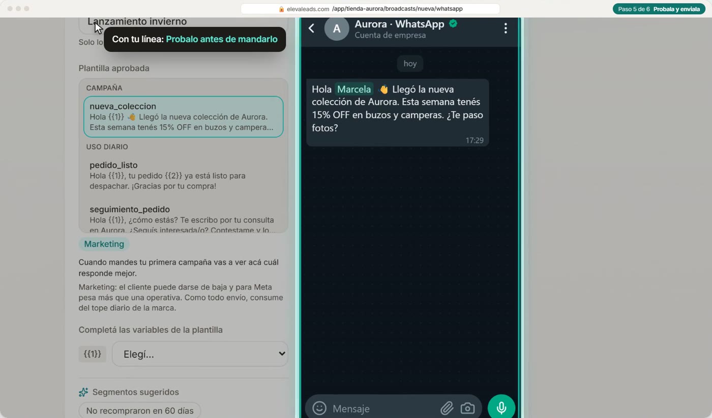 Probala y enviala
